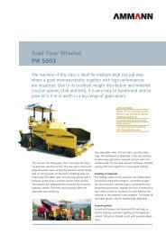 Road Paver Wheeled PW 5003 - Ammann Equipment