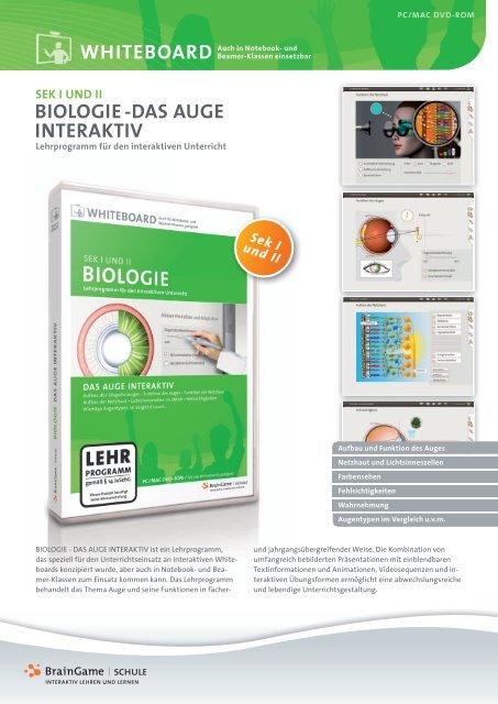 biologie -das auge interaktiv - Medienzentrum Wiesbaden eV