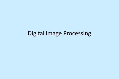 Digital Image Processing