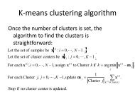 K-means clustering algorithm