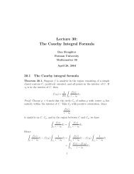 Lecture 30 The Cauchy Integral Formula