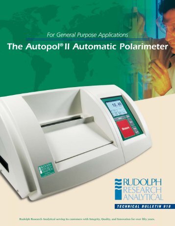 The Autopol II Automatic Polarimeter