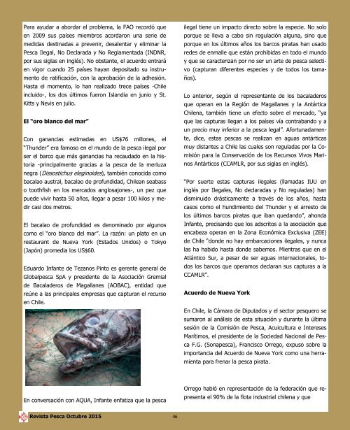 REVISTA PESCA OCTUBRE 2015