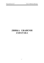 ZBIRKA URAĐENIH ZADATAKA