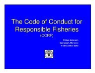 The Code of Conduct for Responsible Fisheries