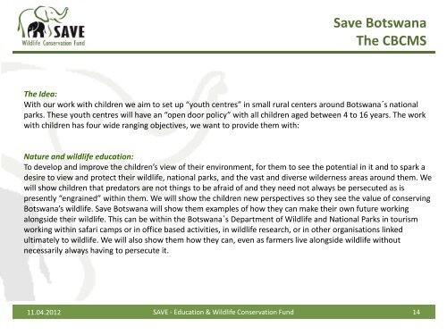 SAVE BOTSWANA