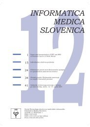 Informatica Medica Slovenica - Univerza v Ljubljani