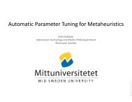 Automatic Parameter Tuning for Metaheuristics