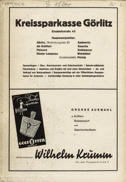 Adressbuch Görlitz 1941 1942