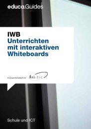 IWB Unterrichten mit interaktiven Whiteboards - Guides DE - Educa