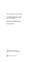 TUTKIMUSPÄIVÄT 2007