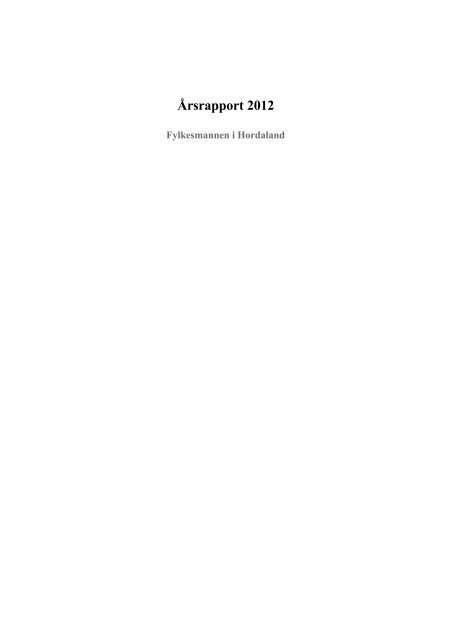 Arsrapport 2012 Innhold