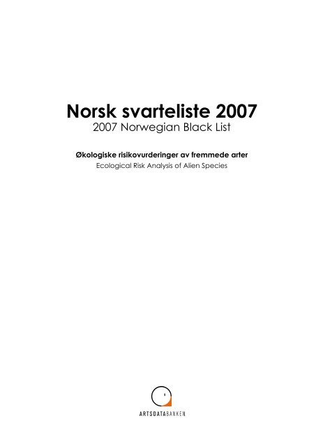 Norsk svarteliste 2007