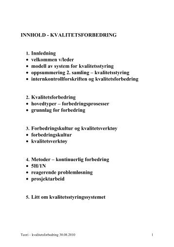 System for kvalitetsstyring - Fylkesmannen.no