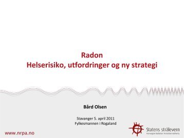 Helserisiko utfordringer og ny strategi