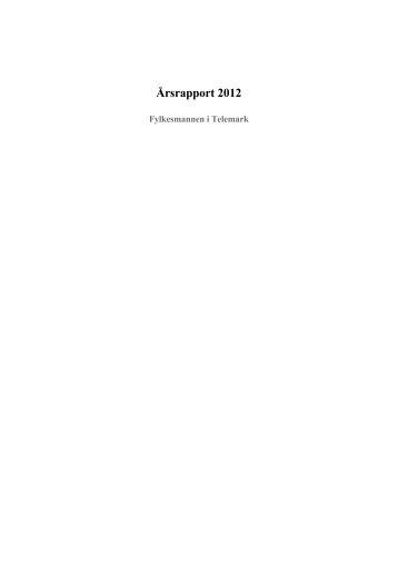 Årsrapport 2012 Innhold