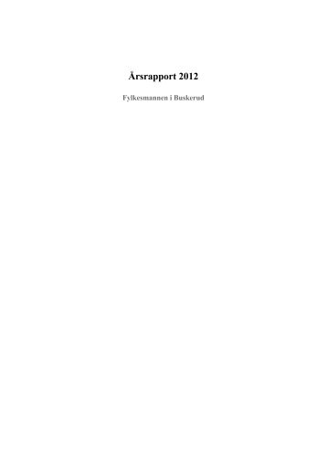 Årsrapport 2012 Innhold