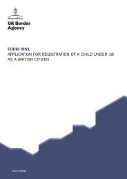 FORM MN1 APPLICATION FOR REGISTRATION OF A CHILD UNDER 18 AS A BRITISH CITIZEN