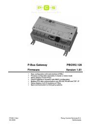 P-Bus Gateway Firmware PBGW2.128 Version 1.61