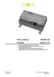 P-Bus Gateway Firmware PBGW2.128 Version 1.01