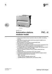 Automation stations modular model PXC...-U - BIG-EU