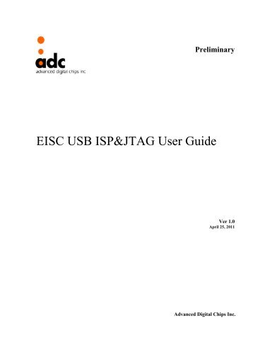 EISC USB ISP&JTAG User Guide