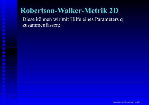 Hauptseminar: Kosmologie - 1. Institut für Theoretische Physik ...