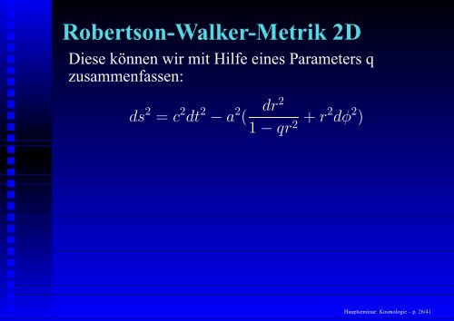 Hauptseminar: Kosmologie - 1. Institut für Theoretische Physik ...