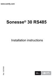 Somfy Sonesse ST30 RS485 Shade Motor Programming ... - AV Outlet