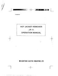 JR-5 Operations Manua - Sumitomo Electric Lightwave