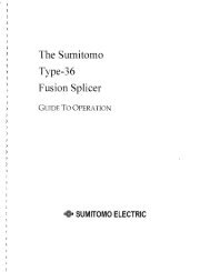Type-36 Operations Manual - Sumitomo Electric Lightwave
