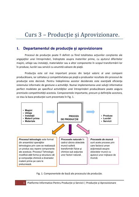 Curs 3 – Product ie s i Aprovizionare