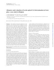 Allometry and evaluation of in situ optical LAI ... - Tree Physiology