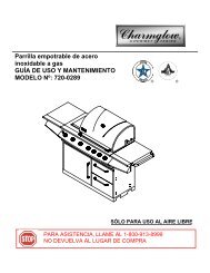 Parrilla empotrable de acero inoxidable a gas GUÃA DE USO Y ...