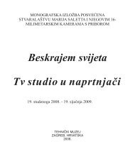 Beskrajem svijeta Tv studio u naprtnjači