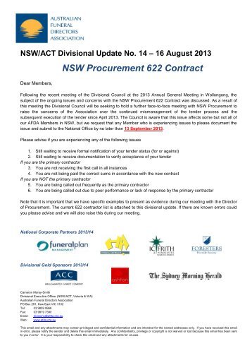 NSW Procurement 622 Contract