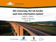 M3 motorway HU-UA border wait time information system