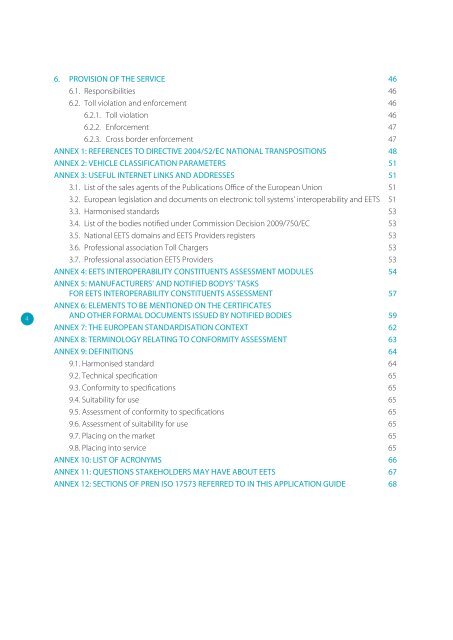 The European Electronic Toll Service (EETS)