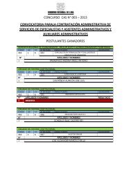 concurso cas nÂ° 003 - Gobierno Regional de Lima