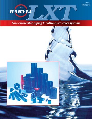 Low-extractable piping for ultra-pure water systems