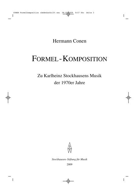 FORMEL-KOMPOSITION Table of Contents (.pdf) - Karlheinz ...