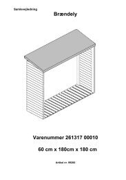 Brændely Varenummer 261317 00010 60 cm x 180cm x 180 cm