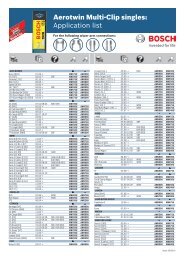 Aerotwin Multi-Clip singles Application list