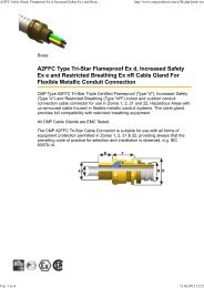A2FFC Cable Gland, Flameproof Ex d, Increased Safety Ex e and ...