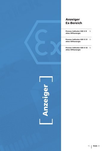 Katalogauszug Anzeiger EX-Bereich (919.11 KB) - Knick