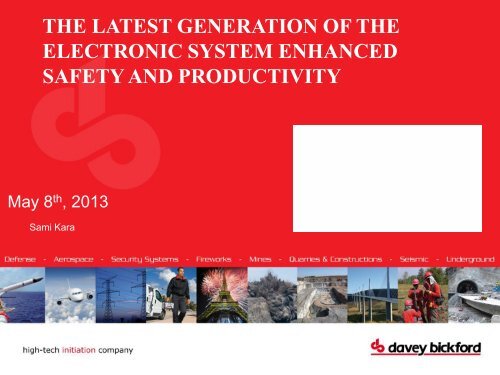 ELECTRONIC SYSTEM ENHANCED SAFETY AND PRODUCTIVITY