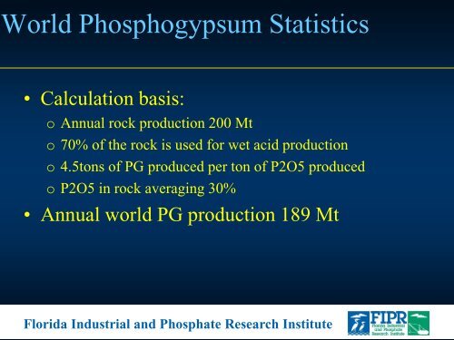 Comprehensive Recovery& Sustainable Development of Phosphate Resources