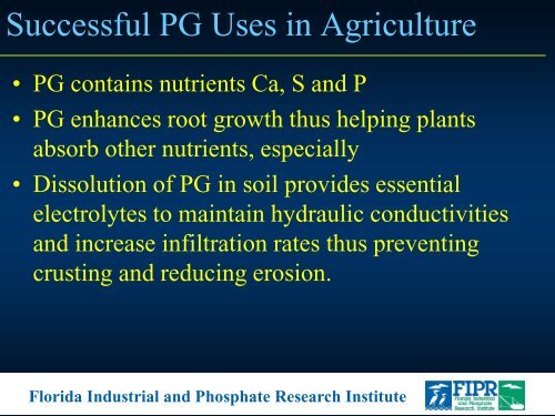 Comprehensive Recovery& Sustainable Development of Phosphate Resources