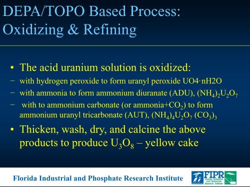 Comprehensive Recovery& Sustainable Development of Phosphate Resources