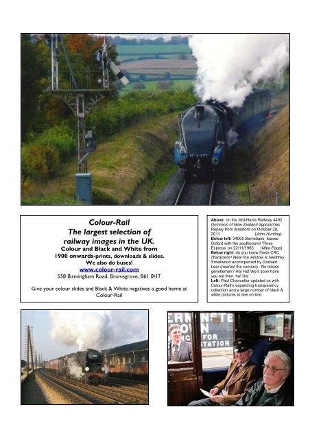 CIRCLE LINE IS THE NEWSLETTER OF THE CAMBRIDGE RAILWAY CIRCLE